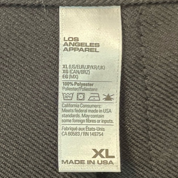 Women's Los Angeles Apparel Black Pleated Mini Skirt, size XL - Picture 5 of 6